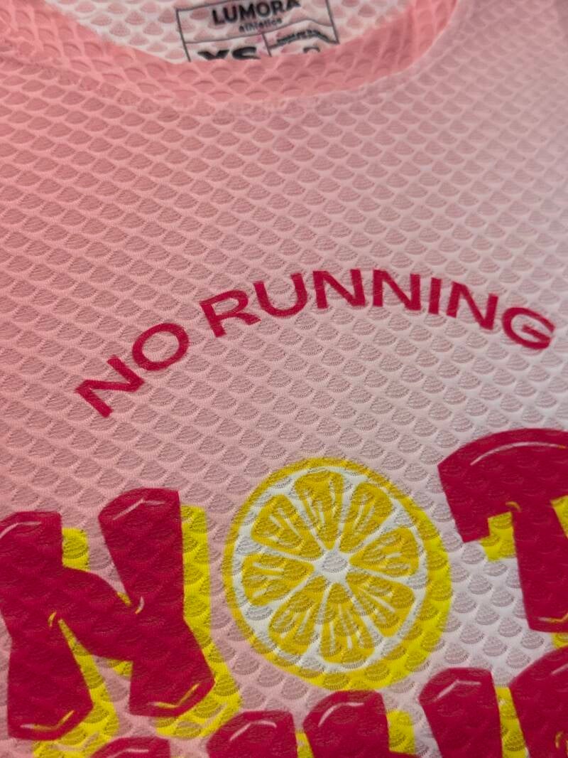 T-shirt "No Running, No Ti Punch" Femme
